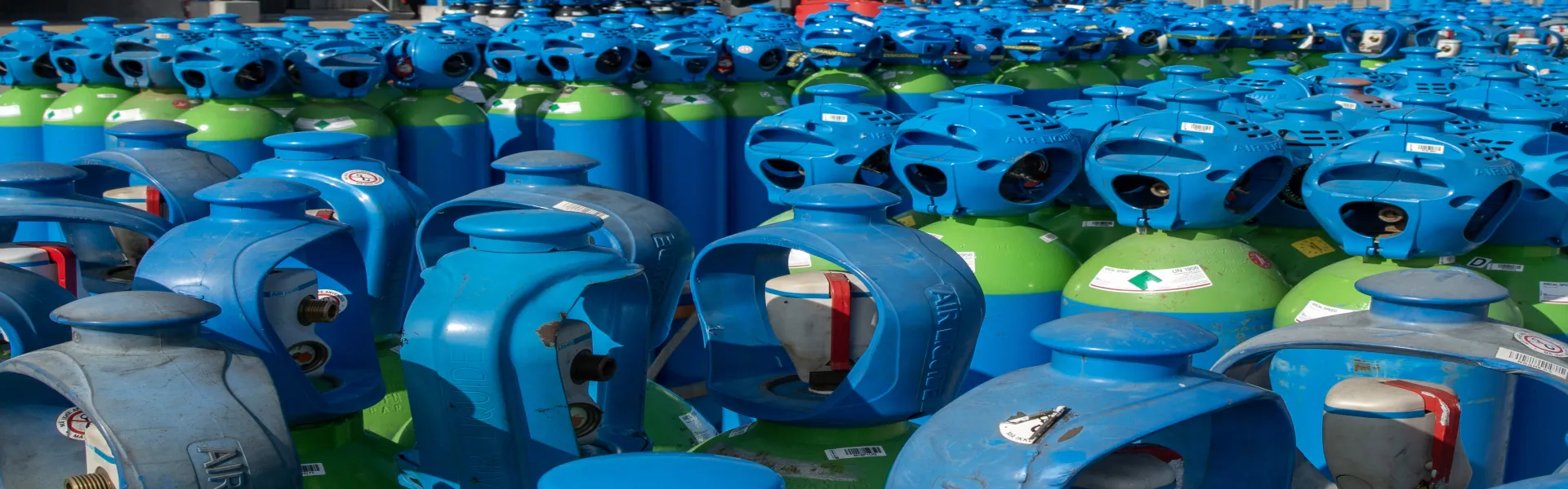 Gasflaskor med Exeltop.